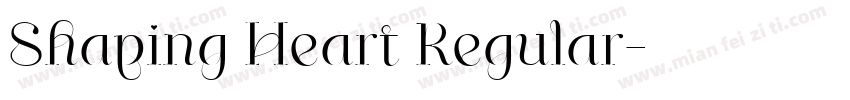 Shaping Heart Regular字体转换
